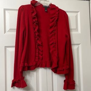 Red Ruffle Jacket
